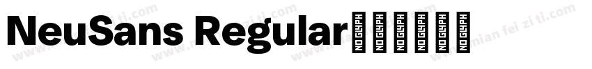 NeuSans Regular字体转换